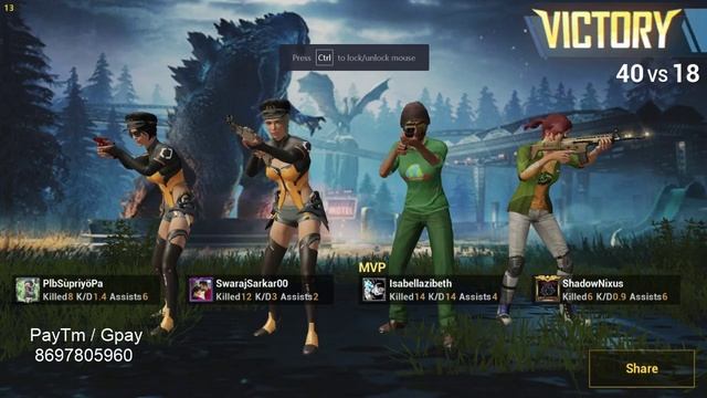 PUBG Mobile - Just Sub the channel You Can Play With Me SUB/LIKE/JOIN смотреть онлайн