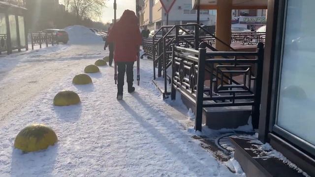Прогулка на лыжах в леса Подмосковья. Пикник. смотреть онлайн