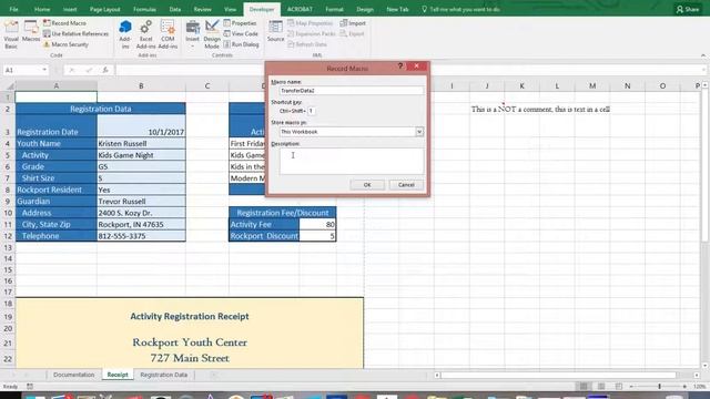 Excel Module 7 Part 11 Macro 2 without Relative Ref - 1920x1080 resolution смотреть онлайн