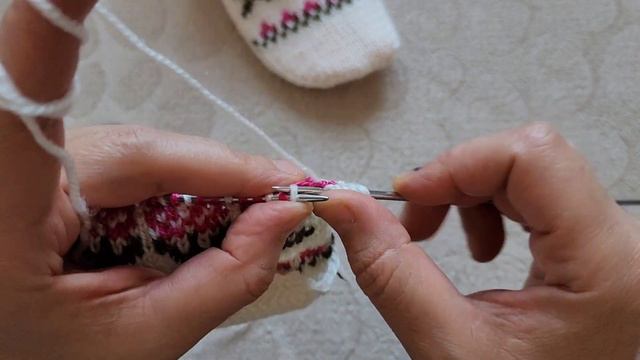 İki şiş Dikişsiz çiçekli Patik Modeli ✅️ Beşşiş Görünümlü Dikişsiz #ikişişpatik ✅️ @divapatik