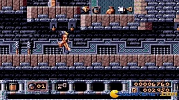 Gods gameplay (PC Game, 1991)