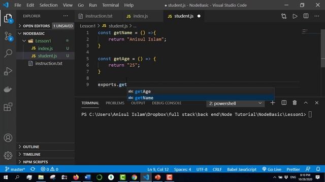 node js bangla tutorial 3 : Module | Local module - exports, require смотреть онлайн
