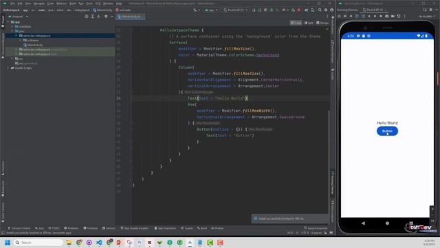 Kotlin with Jetpack Compose: Day 1 - Building a Counter App from Scratch смотреть онлайн