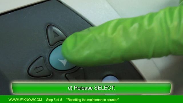 Step 5 HP Laserjet 4240n/4250/4350 Series Resetting the Maintenance Counter смотреть онлайн