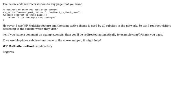 Wordpress: 301 Redirection After Comment смотреть онлайн