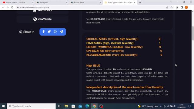 Rocket Game Miner (10% Daily Rewards) Launches 23rd April 2022 смотреть онлайн