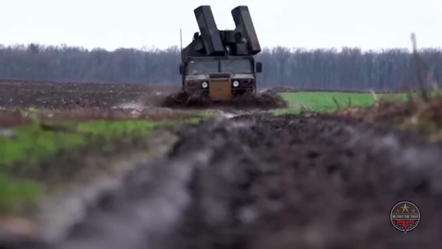 American M1097 Avenger burned by Russian FPV drone over Orekhov смотреть онлайн