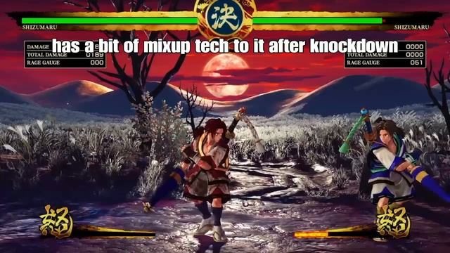 Samurai Shodown Shizumaru Tutorial,Tech, and Combos (update 5 levels to crazy downpour) смотреть онлайн