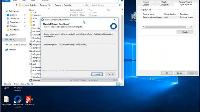 Uninstall Reason Core Security on Windows 10 (2023 updated) смотреть онлайн