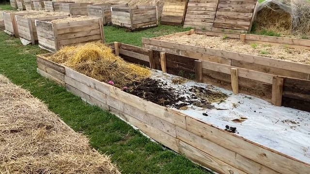 Как сделать бурт для разведения калифорнийского червя на улице. смотреть онлайн