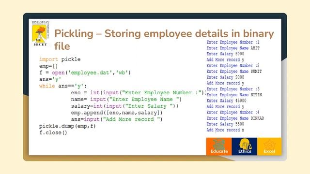 Python Programming - Binary File Handling смотреть онлайн