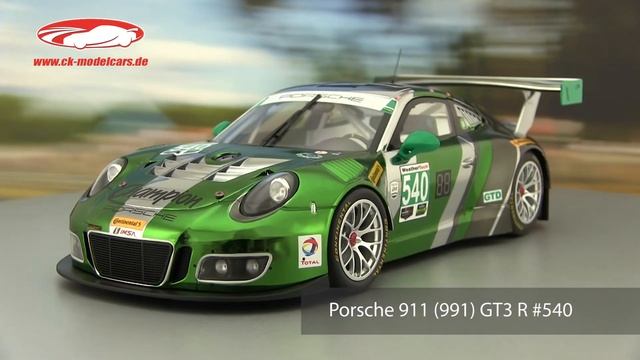 Ck-modelcars-video: Porsche 911 (991) GT3 R #540 24h Daytona 2016 Black Swan Racing Minichamps