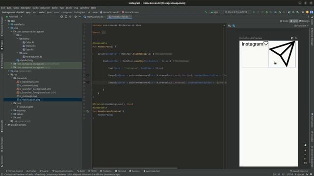 Tutorial Instagram Clone Ep. 02 - Android | Kotlin | Jetpack Compose (Android Studio) смотреть онлайн
