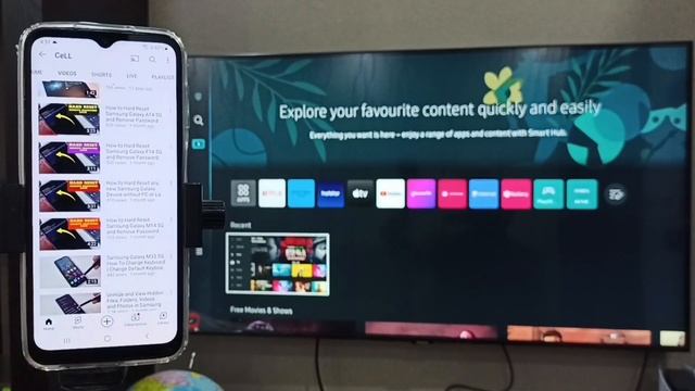 How to Screen Cast from Samsung Galaxy Phone to Samsung Tizen Smart TV смотреть онлайн
