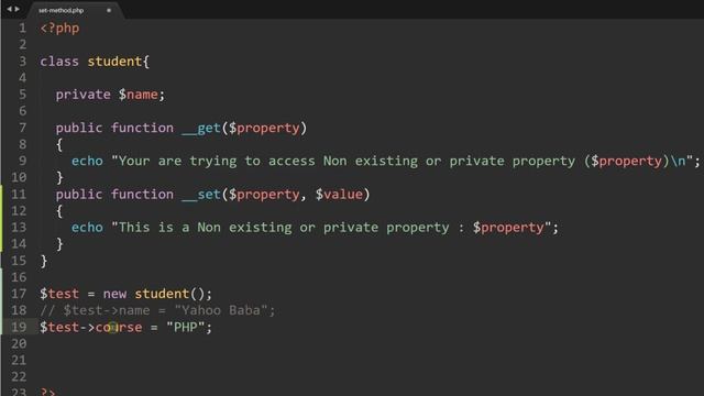 PHP OOP Set Method Tutorial in Hindi / Urdu смотреть онлайн