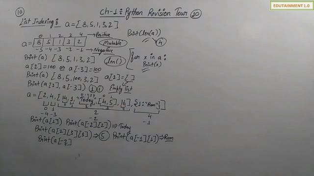Python Revision Tour | Class 12 Computer Science with Python (Video 10) смотреть онлайн