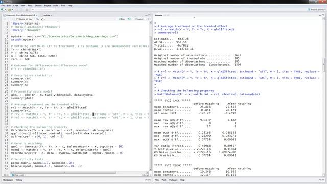 Propensity Score Matching in R смотреть онлайн