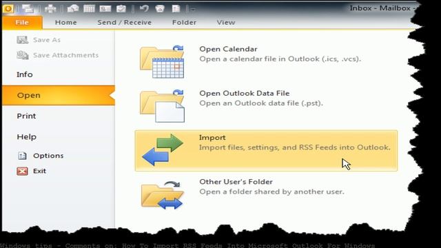 Comments on: How To Import RSS Feeds Into Microsoft Outlook For Window смотреть онлайн