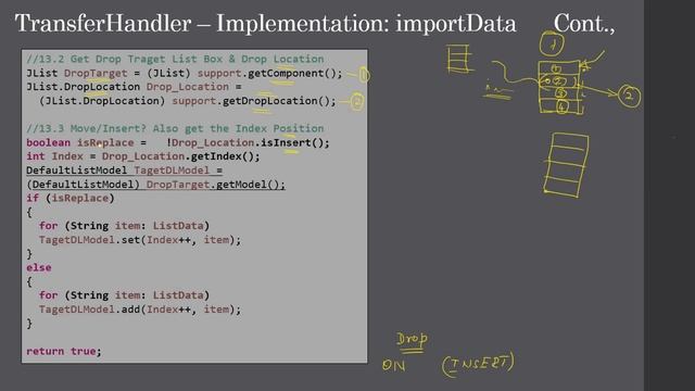 Drag & Drop of JLists | Part 6 of 8 Import Data from Transferable | Swing Tutorial #65 смотреть онлайн