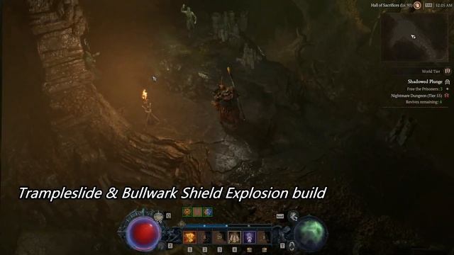 Diablo 4 Druid clearspeed "Bulwark Shield Explosion & Trampleslide NO CD builds" смотреть онлайн