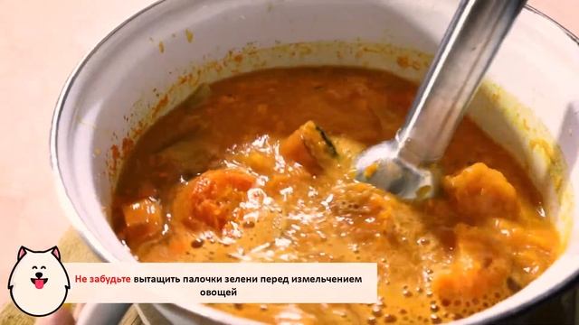 ПРОСТОЙ СУП ДЛЯ СОБАКИ: рецепт морковного крем-супа с морковным чипсом. смотреть онлайн