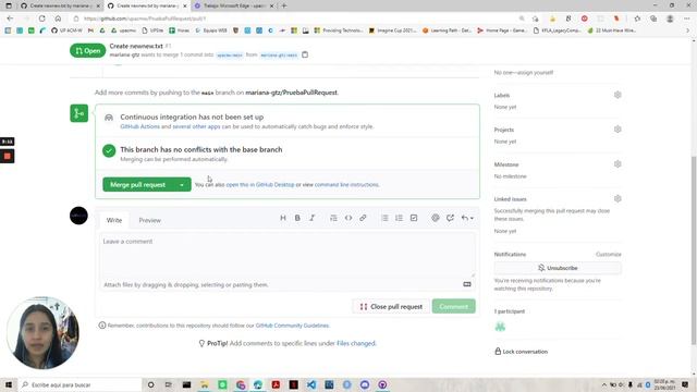 ¿Cómo aceptar o rechazar un pull request? смотреть онлайн