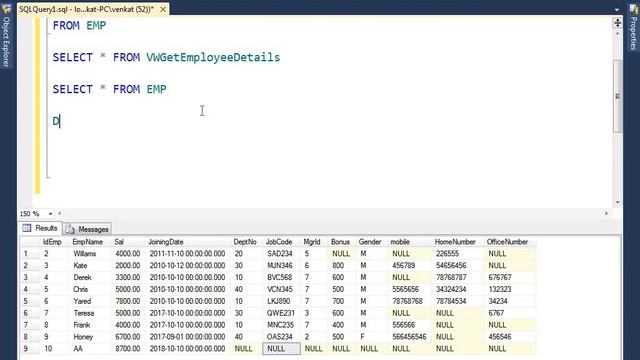 SQL Views | Delete data through view in SQL | Delete view data in SQL | Sql view delete смотреть онлайн