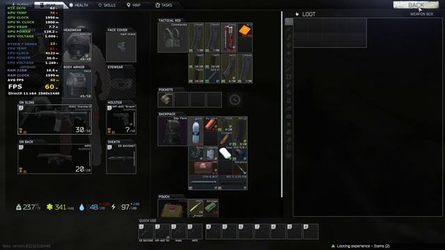Escape From Tarkov High Settings L5P 2560x1440 смотреть онлайн