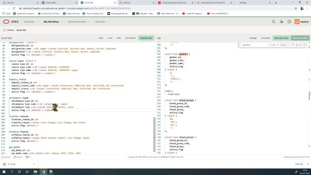 eSchool Part 3 - Quick SQL, Create App, Redwood UI in Oracle Apex Hindi смотреть онлайн