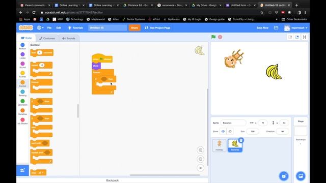 Scratch Tutorial Day 1 - How to make a Hungry Hungry Monkey Game смотреть онлайн