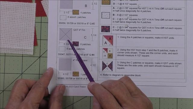 1006 Flower Garden Free Quilt Block Tutorial | Block Of The Day 2023 | AccuQuilt | Rotary Cutting