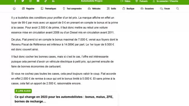 Fiat propose sa 500 électrique à 99€ par mois, mais... смотреть онлайн