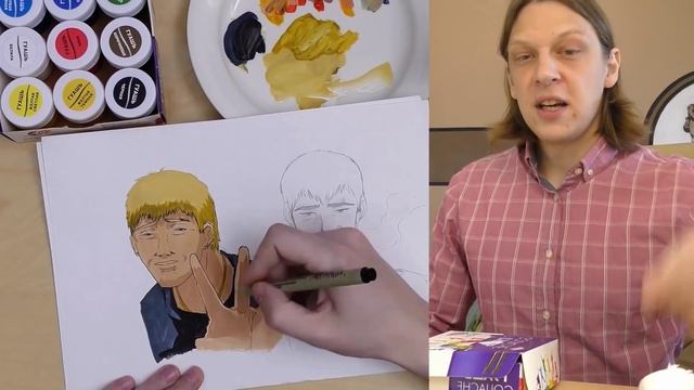 Чем раскрасить аниме рисунок смотреть онлайн