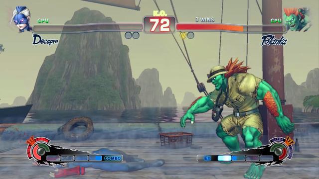 Ultra Street Fighter 4 - Decapre Vs Blanka [CPU Vs CPU] смотреть онлайн