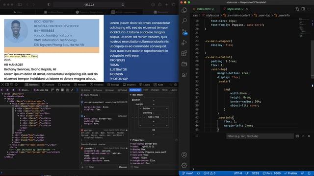 Responsive CV Template With HTML CSS (Template 01) | Tutorial HTML CSS смотреть онлайн