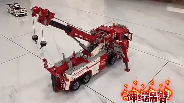 Technical Car APP Remote Control Moter Power T4007 Building Blocks Bricks Fire Rescue Truck Moc Set смотреть онлайн