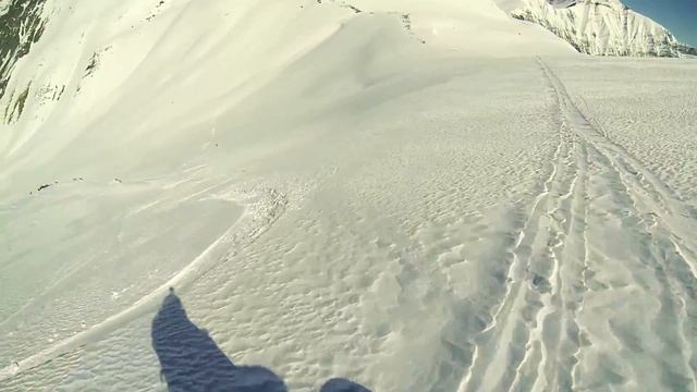 Гудаури, спуск с горы Коби  Gudauri, Freeride From Mt  Kobi