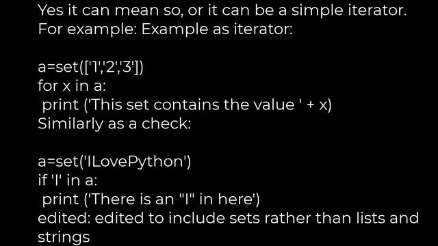 Python :Python's "in" set operator(5solution) смотреть онлайн