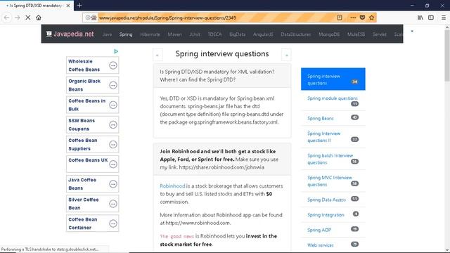 Is Spring DTD/XSD mandatory for XML validation? Where I can find the Spring DTD?
| javapedia.net смотреть онлайн