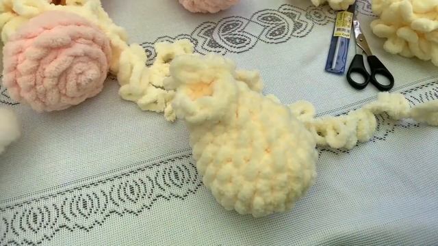 Заяц из Alize Puffy ! 1 часть. Вязание плюшевых игрушек ! смотреть онлайн
