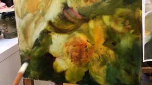 Техника масляной живописи. Цветы по лессировке