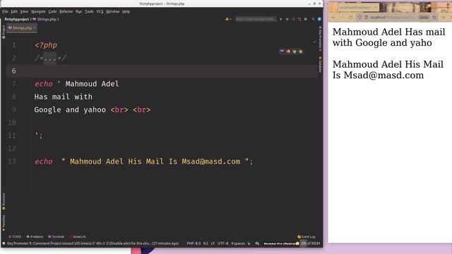 Php Application Monsters - Lecture #33 | String Data Types Common Syntax смотреть онлайн