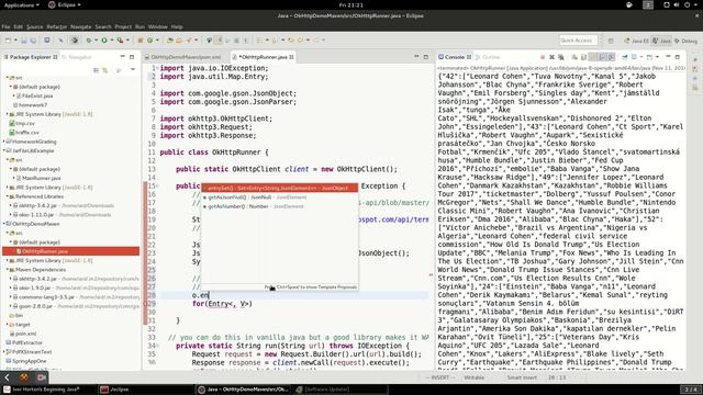 Live coding: finding a JSON library in Maven to parse Google Trends data смотреть онлайн