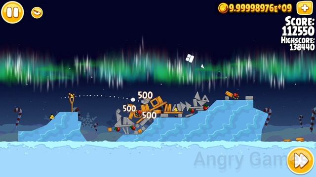 Angry Birds Seasons 3 Stars WInter Wonderham 12 Level смотреть онлайн