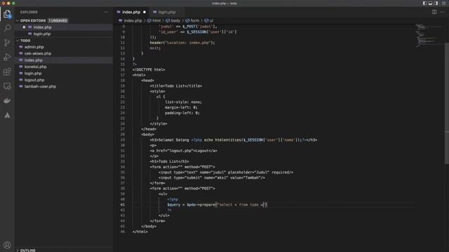 Tutorial PHP Menampilkan Data Berdasarkan User Login смотреть онлайн
