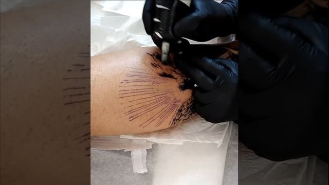 تتوی بلک اند گری saint michael tattoo смотреть онлайн