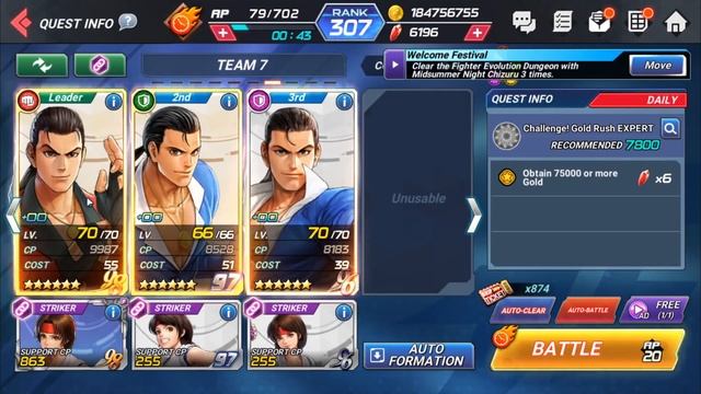 The best team and cards for farming gold! King of Fighters All Star смотреть онлайн