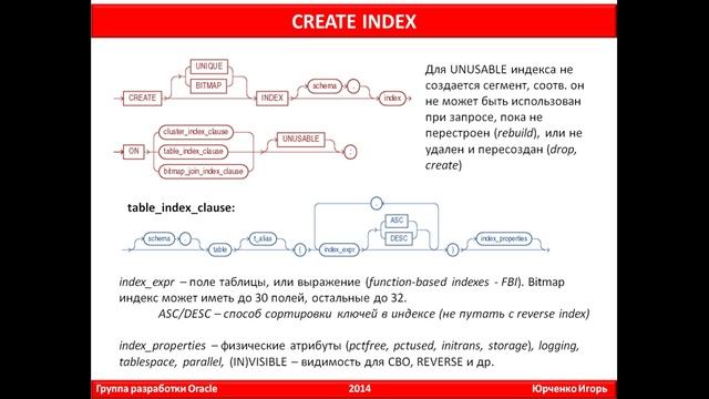 Oracle Core,  Лекция 4