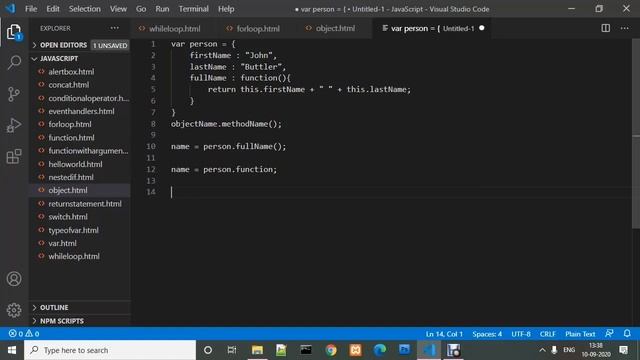 javaScript oops Concept Object Methods | Learn and Code смотреть онлайн