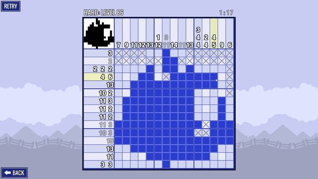 Picross Touch (Hard Level 86) Gameplay and Tutorial смотреть онлайн